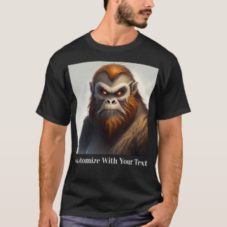 Bigfoot met rode ogen t-shirt