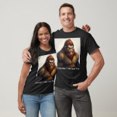 Bigfoot met rode ogen t-shirt (Unisex)
