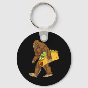 Bigfoot met Taco Funny Cinco de Mayo Boys Mannen Sleutelhanger