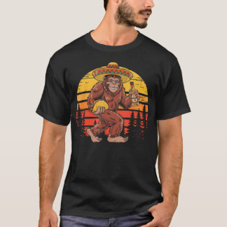 Bigfoot met taco grappige Cinco De Mayo jongens T-shirt