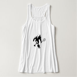 Bigfoot met Tennis Racquet Tanktop