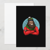 bigfoot mode stijl seizoen kerst kaart (Voorkant / Achterkant)