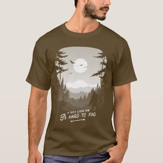 Bigfoot moeilijk te vinden t-shirt (Voorkant)