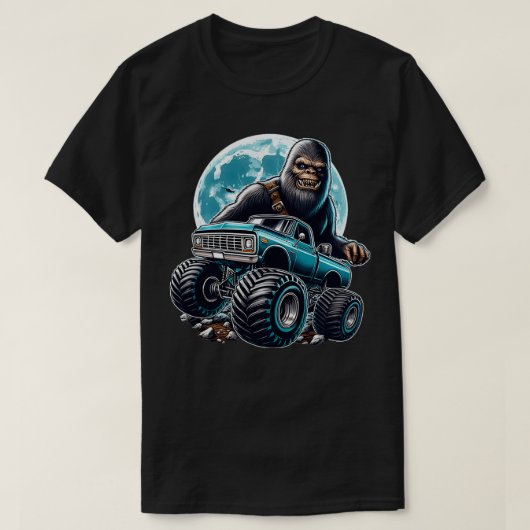 Bigfoot monster truck springen t-shirt (Design voorkant)
