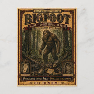 Bigfoot, Monster uit het Oude Circus Briefkaart