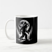 Bigfoot Moonlight Sasquatch Forest Cryptid Outdoor Koffiemok (Links)