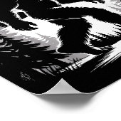 Bigfoot Moonlight Sasquatch Forest Cryptid Outdoor Poster (Hoek)