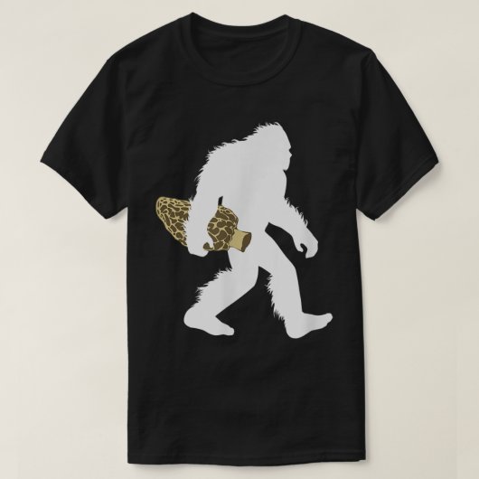 Bigfoot Morel Mushroom Hunting Design T-shirt (Design voorkant)