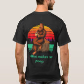 Bigfoot Morning Coffee maakt me grappig T-shirt (Achterkant)