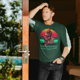 Bigfoot Morning Coffee Words of Wisdom Beer Poops T-shirt