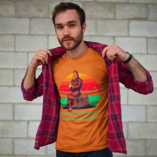 Bigfoot Morning Coffee Words of Wisdom Beer Poops T-shirt