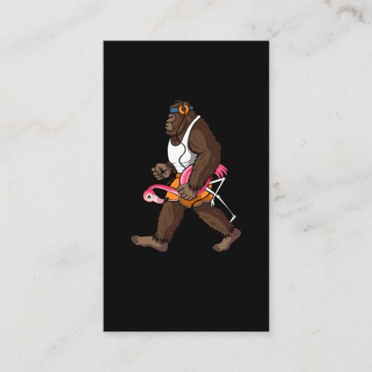 Bigfoot Morning Walk met Flamingo Visitekaartje (Voorkant)