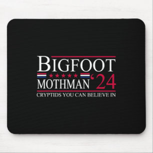 Bigfoot Mothman 2024 President Verkiezingen Muismat