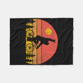 Bigfoot Mountain Bike Funny Mtb Biking Cycling Sas Fleece Deken (Voorkant (Horizontaal))