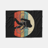 Bigfoot Mountain Bike Funny Mtb Biking Cycling Sas Fleece Deken (Voorkant (Horizontaal))