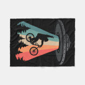 Bigfoot Mountain Bike Ufo Alien Abduction Shirt Fu Fleece Deken (Voorkant (Horizontaal))