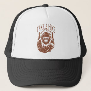 Bigfoot Mountain Wilderness Avontuurlijk Ontwerp Trucker Pet