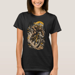 Bigfoot Mountainbiken Vintage Outdoor Fietsen T-shirt