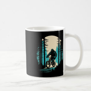 Bigfoot Mountainbiker Sasquatch Mtb Fietserij Bos Koffiemok