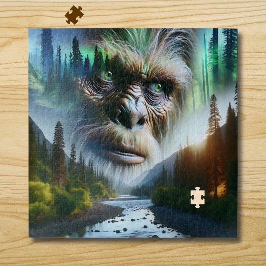 Bigfoot, Mountains, River and Forest Legpuzzel