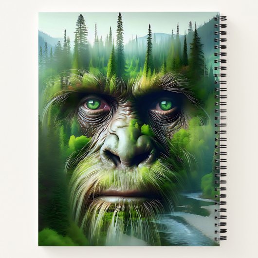 Bigfoot, Mountains, River and Forest Notitieboek (Achterkant)