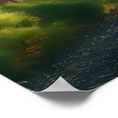 Bigfoot, Mountains, River and Forest Poster (Hoek)