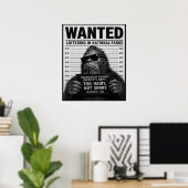 Bigfoot Mugshot Poster (Thuiskantoor)