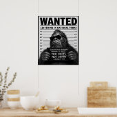 Bigfoot Mugshot Poster (Keuken)