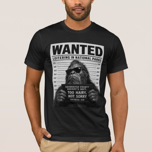 Bigfoot Mugshot  T-shirt (Voorkant)