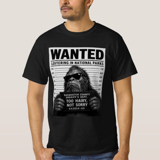 Bigfoot Mugshot T-shirt (Voorkant)
