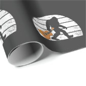 Bigfoot Musician Sasquatch Acoustic Guitar Player Cadeaupapier (Rol Hoek)