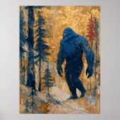 Bigfoot Muurkunst Poster Print Schilderij Esthetis (Voorkant)
