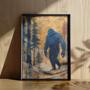 Bigfoot Muurkunst Poster Print Schilderij Esthetis