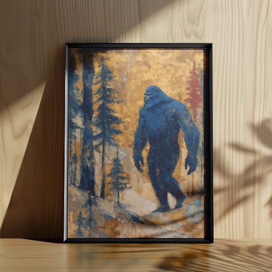 Bigfoot Muurkunst Poster Print Schilderij Esthetis