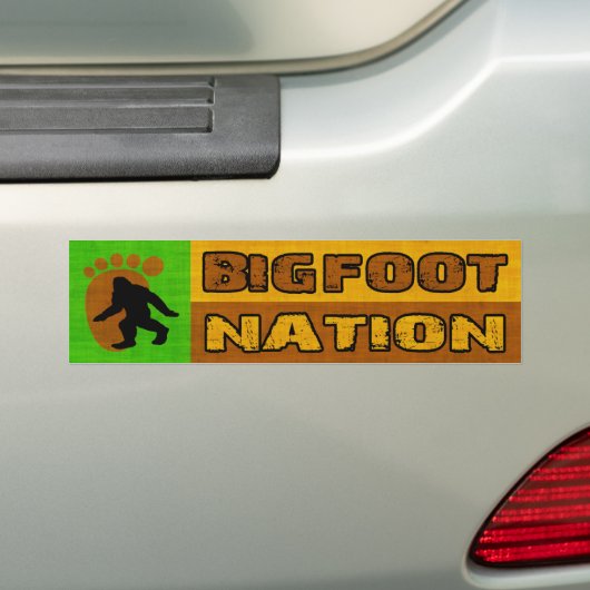 Bigfoot Nation Bumpersticker (Op auto)