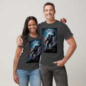 Bigfoot neemt een selfie met UFO's T-shirt (Unisex)