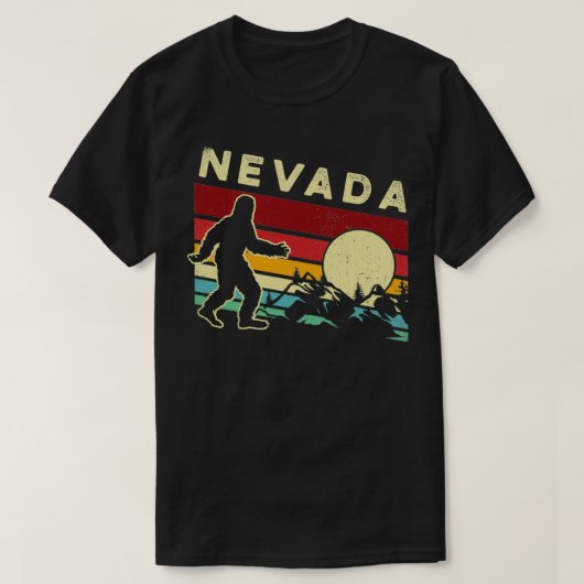 Bigfoot Nevada Retro  Gift Nevada State Sas T-shirt (Design voorkant)