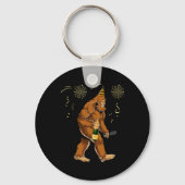 Bigfoot New Year Funny Outfit Sasquatch Holiday 20 Sleutelhanger (Voorkant)
