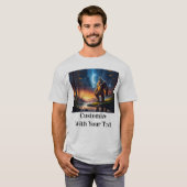 Bigfoot Night Bossen Moon T-shirt (Voorkant volledig)