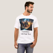 Bigfoot Night Bossen Moon T-shirt (Voorkant volledig)