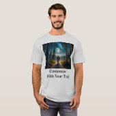 Bigfoot Night Bossen Volle Maan T-shirt (Voorkant volledig)