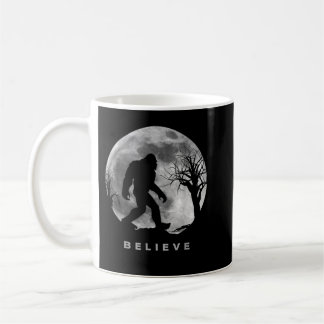 Bigfoot Night Full Moon Ik geloof Sasquatch Mannen Koffiemok