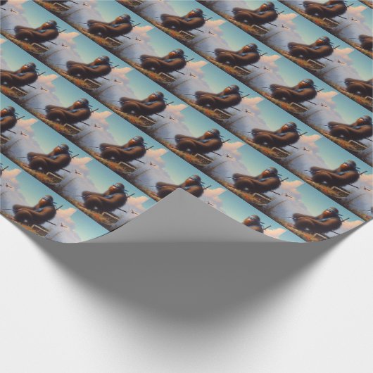 Bigfoot Ninja Cadeaupapier (Hoek)