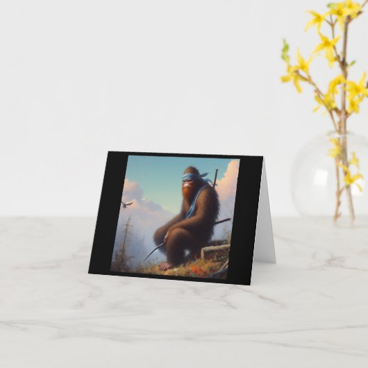 Bigfoot Ninja Kaart (Gele Bloem)