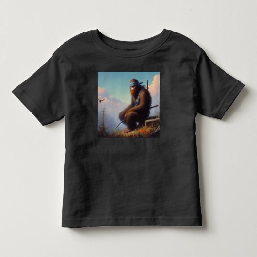 Bigfoot Ninja Kinder Shirts (Voorkant)