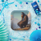 Bigfoot Ninja Papieren Bordje (Feest)