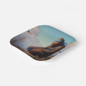 Bigfoot Ninja Papieren Bordje (Gebogen)