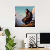 Bigfoot Ninja Poster (Thuiskantoor)