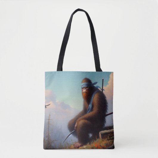 Bigfoot Ninja Tote Bag (Voorkant)