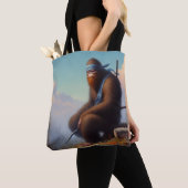 Bigfoot Ninja Tote Bag (Dichtbij)